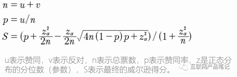 威尔逊算法-知乎的基本算法(知乎权重、盐值算法）